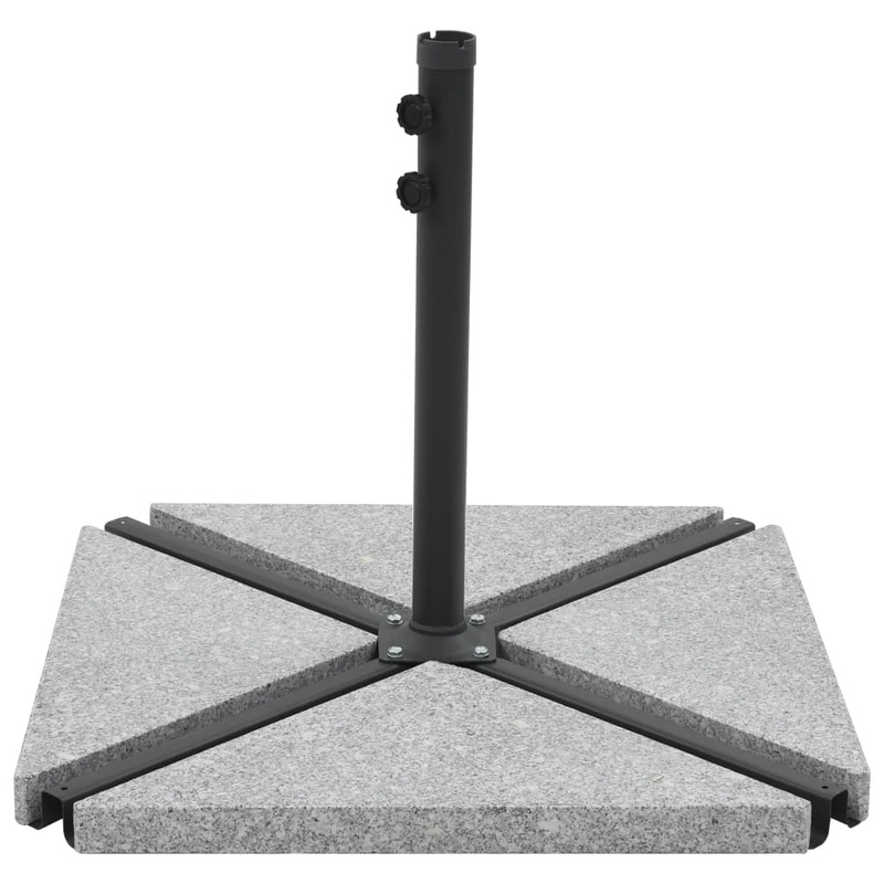 Berkfield Umbrella Weight Plates 4 pcs Grey Granite Triangular 60 kg