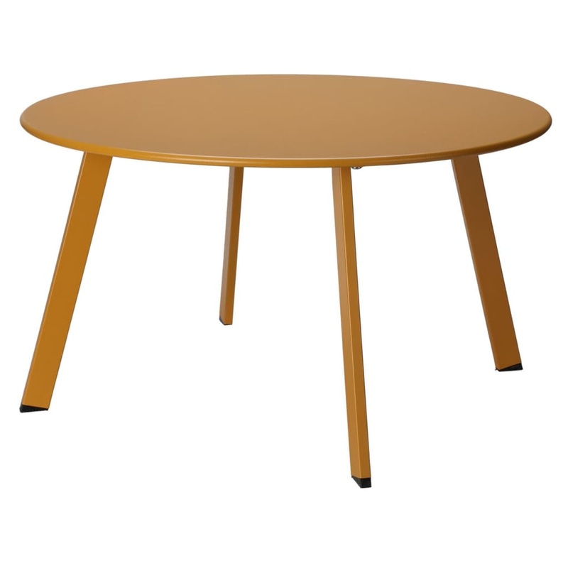 ProGarden End Table 70×40 cm Matte Mustard Yellow