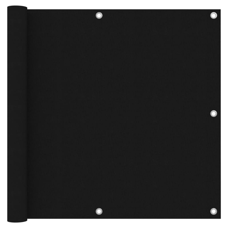 Berkfield Balcony Screen Black 90×400 cm Oxford Fabric