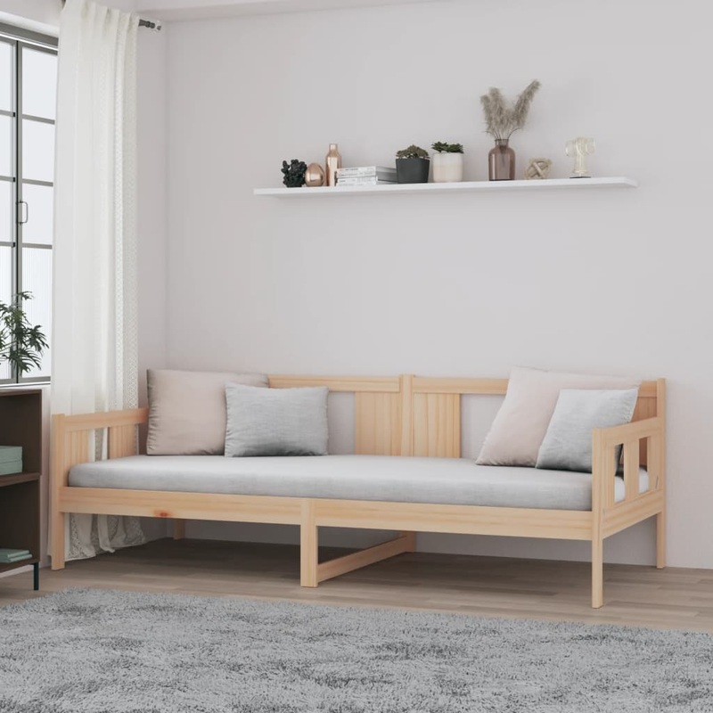 Berkfield Day Bed Solid Wood Pine 90×190 cm