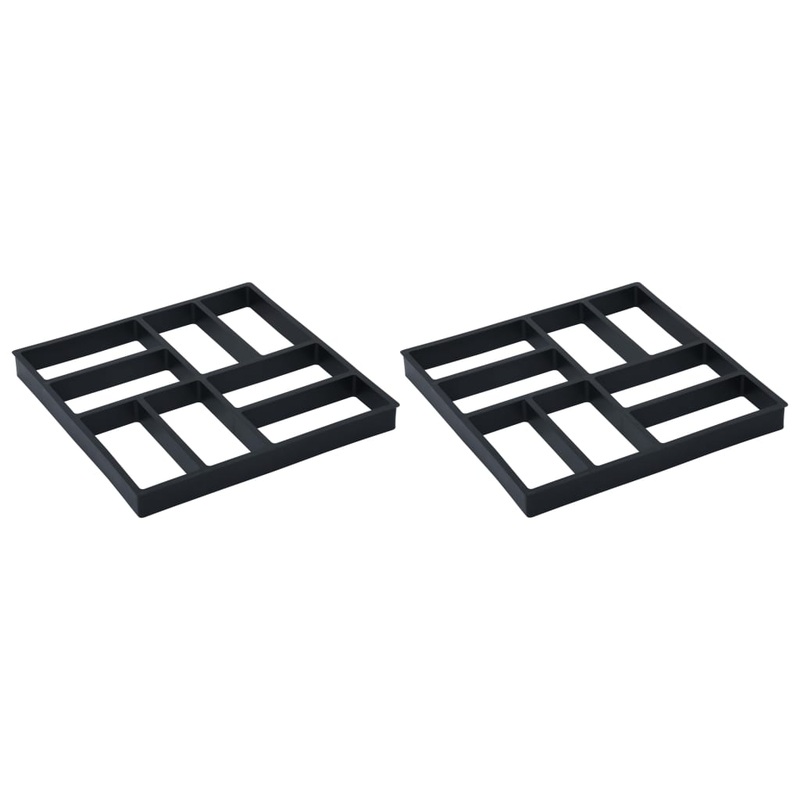Berkfield Pavement Moulds 2 pcs 40x40x4 cm Plastic
