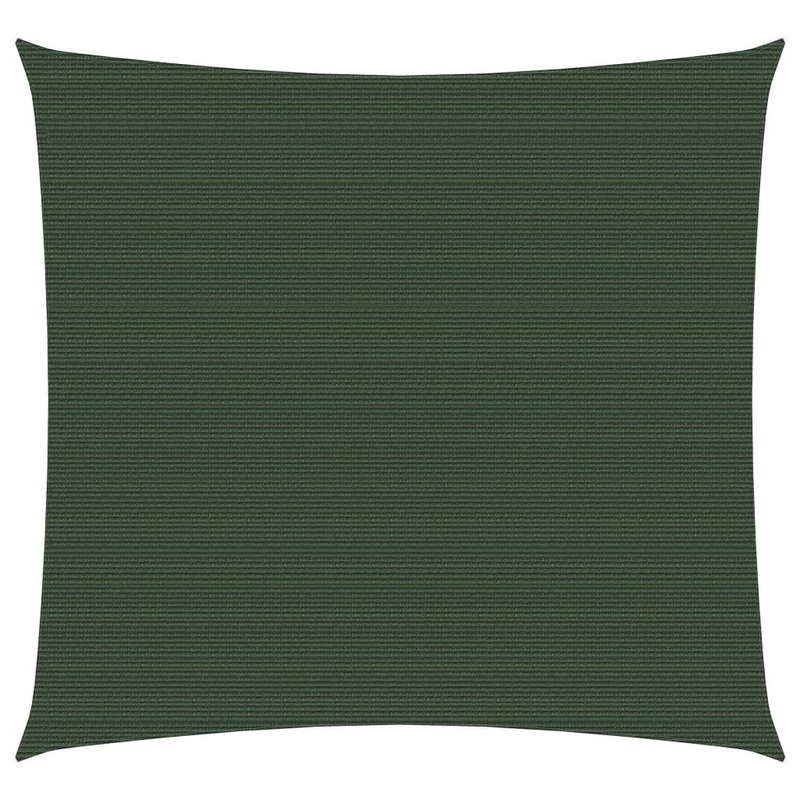 Berkfield Sunshade Sail 160 g/m__ Dark Green 3.6×3.6 m HDPE