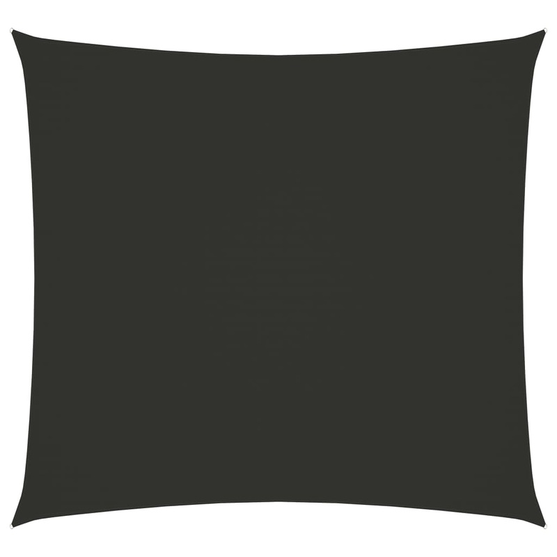Berkfield Sunshade Sail Oxford Fabric Square 3×3 m Anthracite