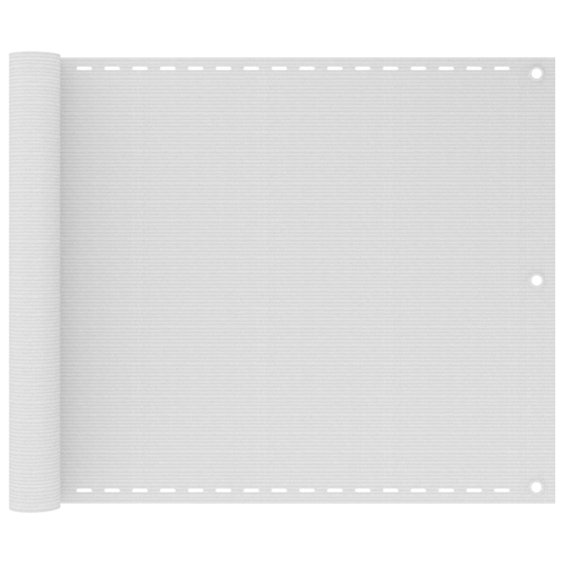 Berkfield Balcony Screen HDPE 75×400 cm White