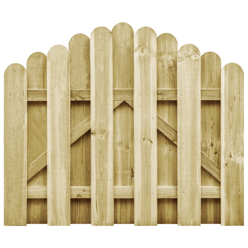 Berkfield Garden Gate Impregnated Pinewood 100×75 cm