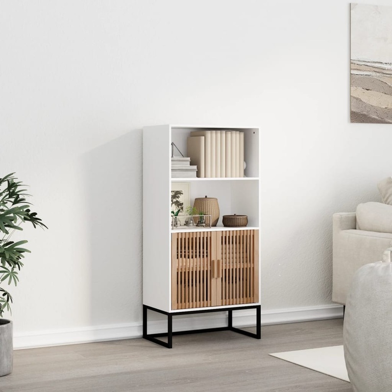Berkfield Highboard White 60x35x125 cm Engineered Wood