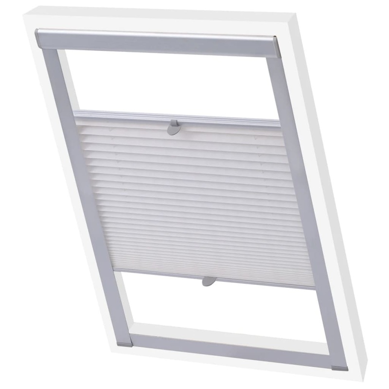 Berkfield Pleated Blinds White C04
