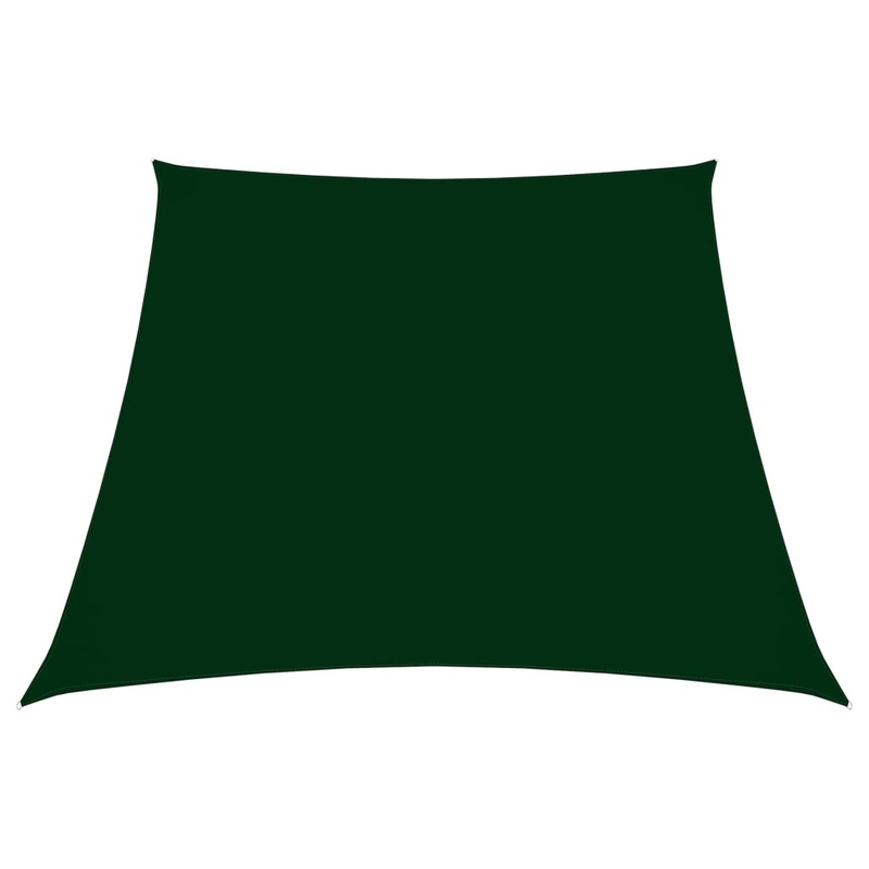 Berkfield Sunshade Sail Oxford Fabric Trapezium 3/5×4 m Dark Green