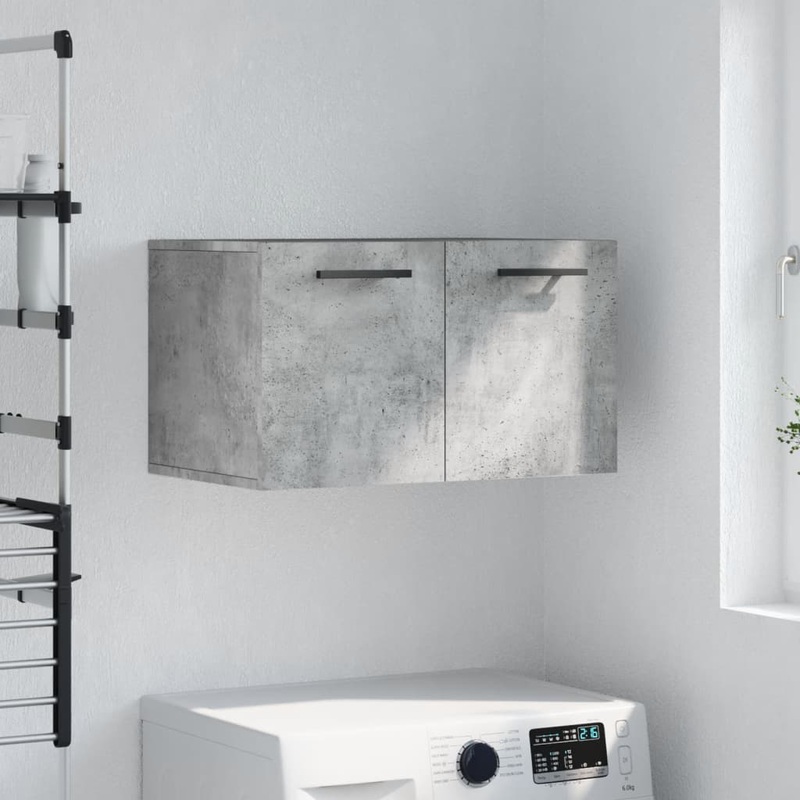 Berkfield Wall Cabinet Concrete Grey 60×36.5×35 cm Engineered Wood