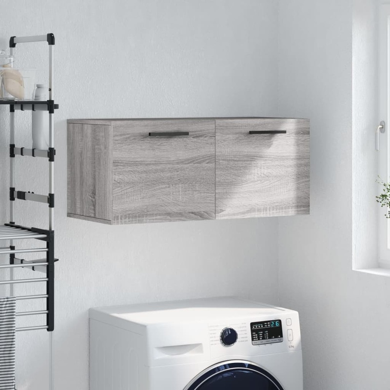 Berkfield Wall Cabinet Grey Sonoma 80×36.5×35 cm Engineered Wood