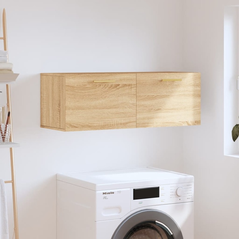 Berkfield Wall Cabinet Sonoma Oak 100×36.5×35 cm Engineered Wood