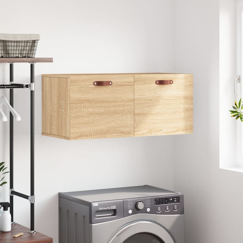 Berkfield Wall Cabinet Sonoma Oak 80×36.5×35 cm Engineered Wood