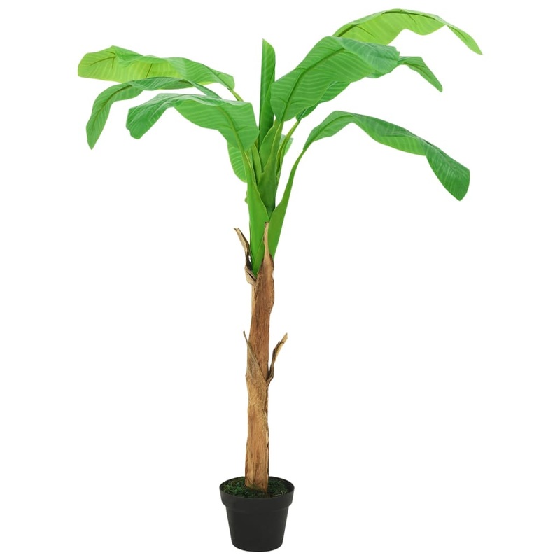 Berkfield Artificial Banana Tree with Pot 180 cm  Green