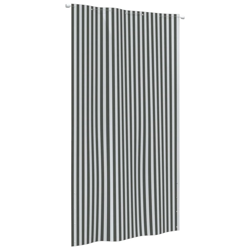 Berkfield Balcony Screen Anthracite and White 140×240 cm Oxford Fabric