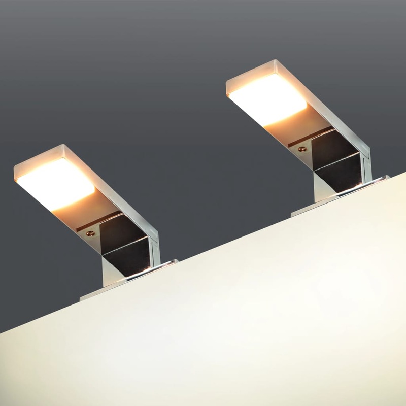 Berkfield Mirror Downlights 2 pcs 2 W Warm White