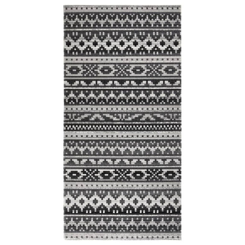 Berkfield Outdoor Rug Flatweave 100×200 cm Dark Gery