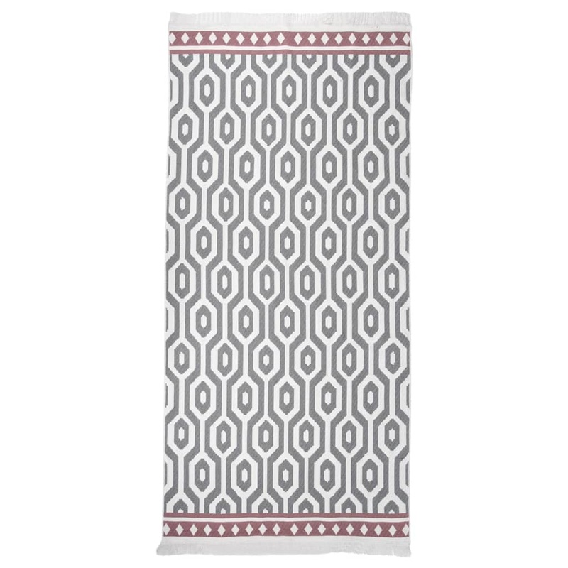 Berkfield Rug Grey 100×200 cm Cotton