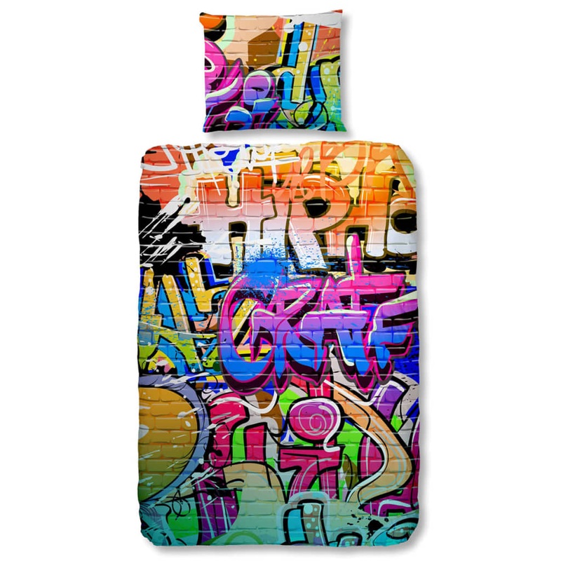 Good Morning Duvet Cover 5481-P GRAFFITI 135×200 cm Multicolour
