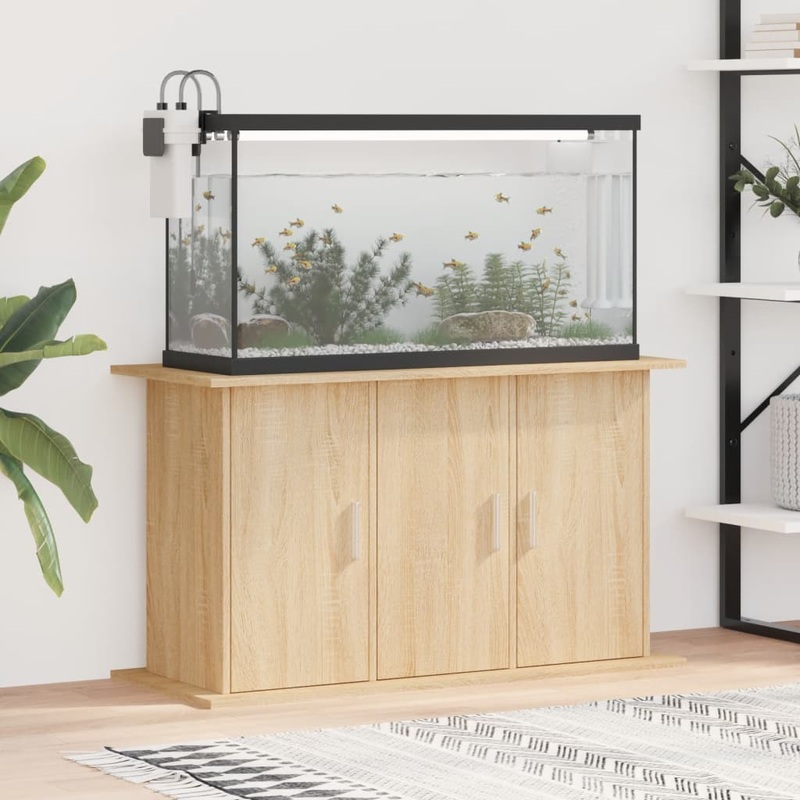 Berkfield Aquarium Stand Sonoma Oak 101x41x58 cm Engineered Wood