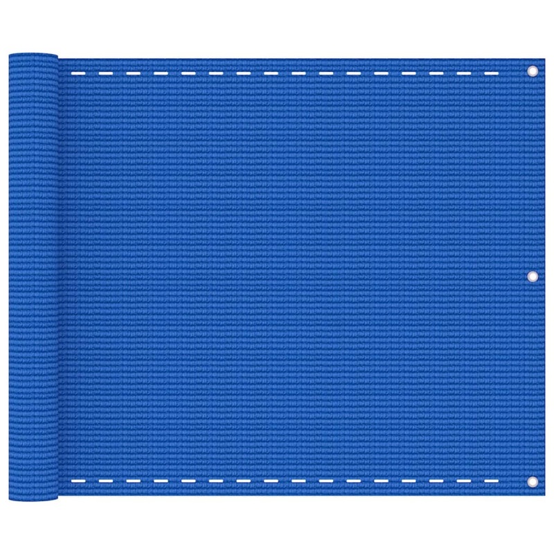 Berkfield Balcony Screen Blue 75×400 cm HDPE