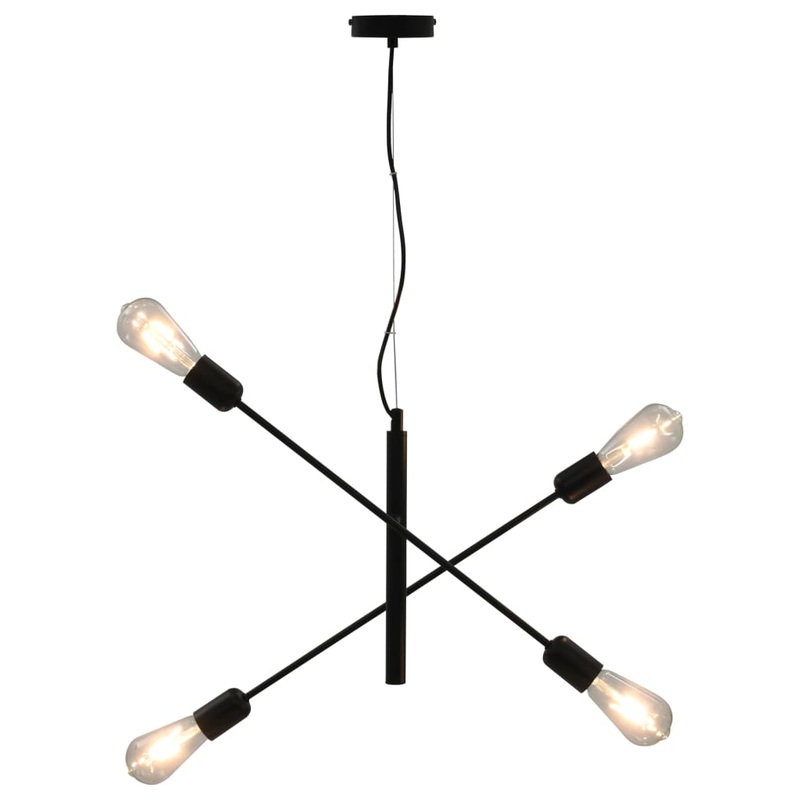 Berkfield Ceiling Light Black E27