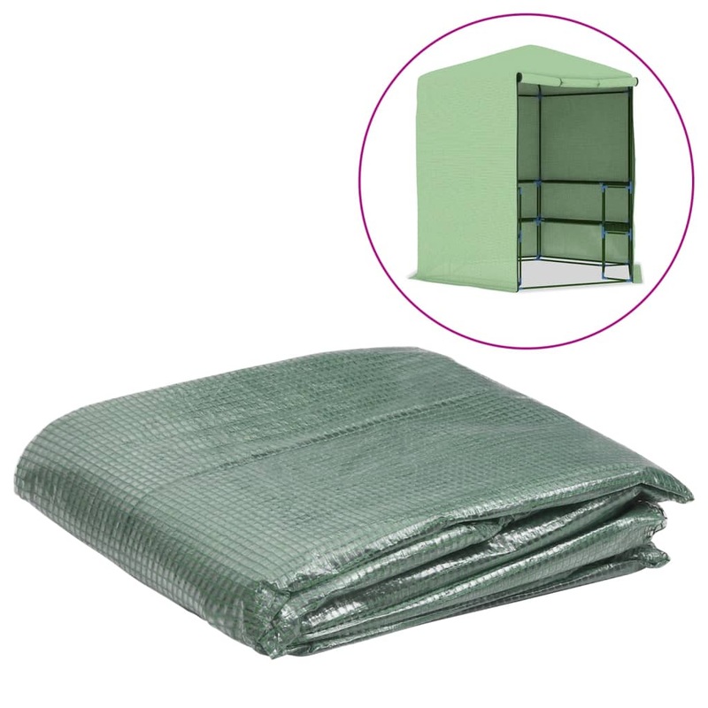 Berkfield Greenhouse Replacement Cover (6.5025 m__) 255x255x194 cm Green