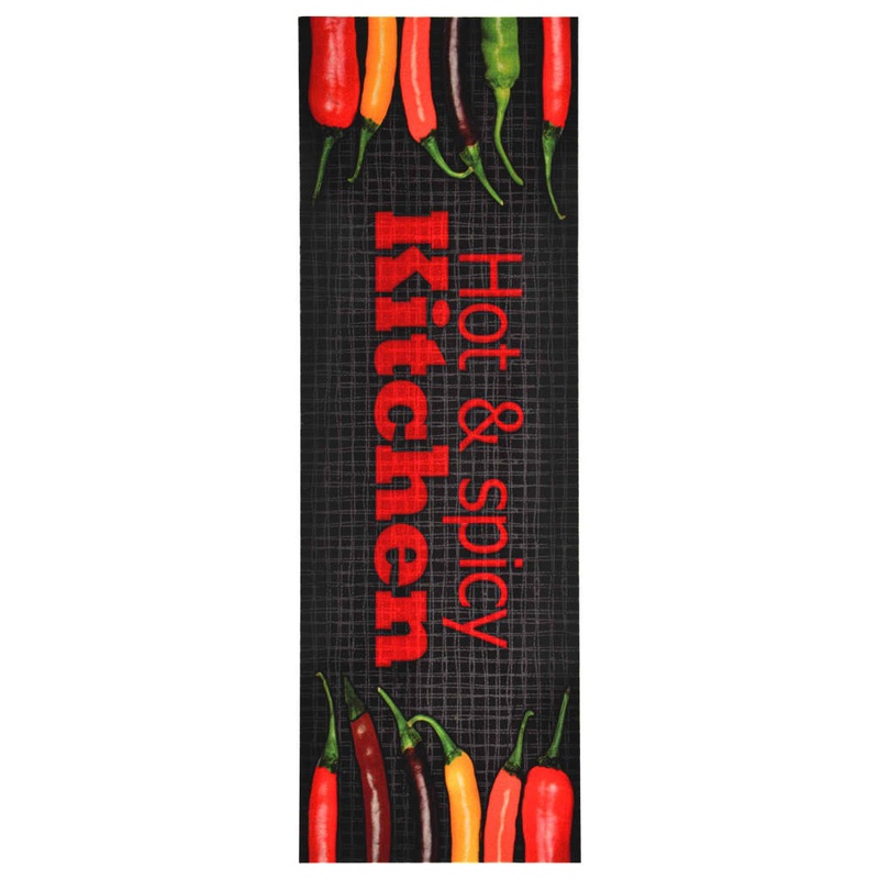 Berkfield Kitchen Floor Mat Washable Hot&Spicy 45×150 cm