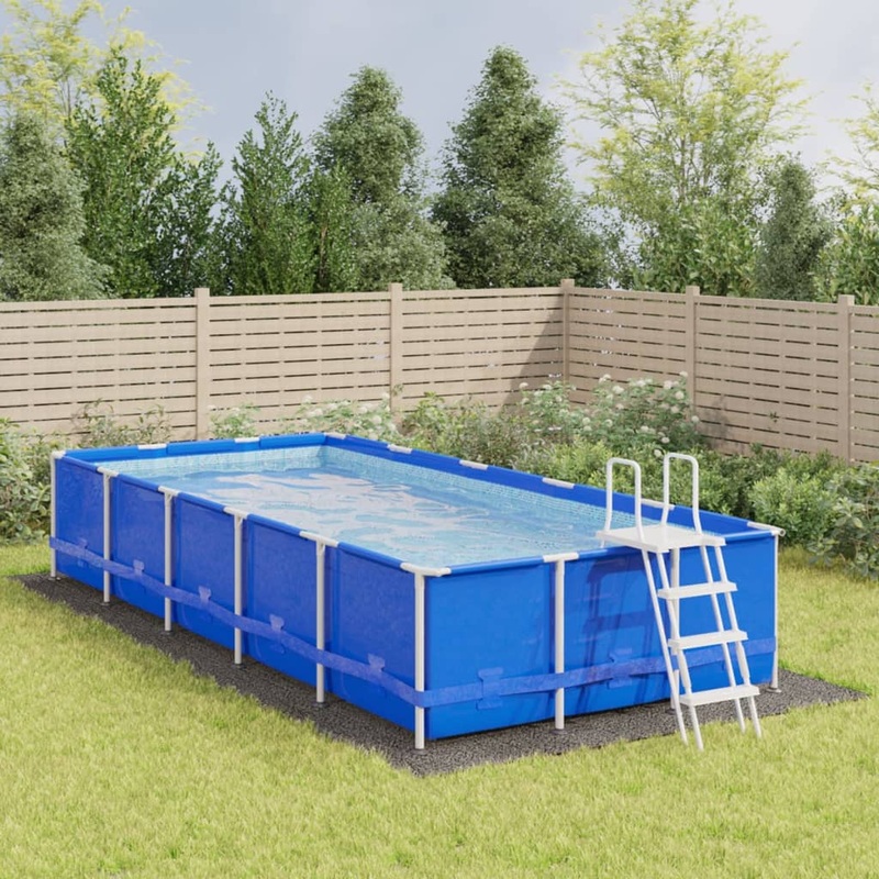 Berkfield Pool Ground Cloth Light Grey 820×420 cm Polyester Geotextile