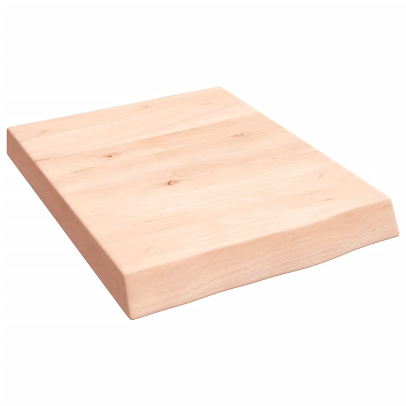 Berkfield Wall Shelf 40x50x6 cm Untreated Solid Wood Oak