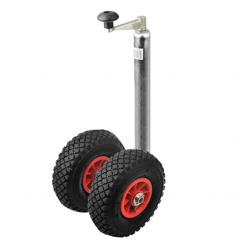 ProPlus Double Jockey Wheel Plastic Rim with Air-Filled Tyre 26×8.5cm 341508