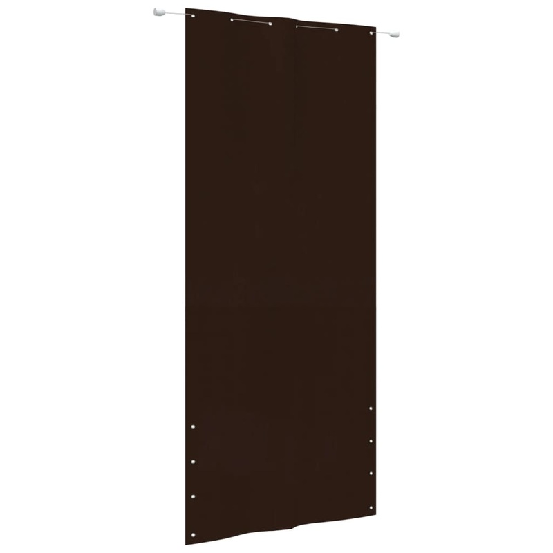 Berkfield Balcony Screen Brown 120×240 cm Oxford Fabric
