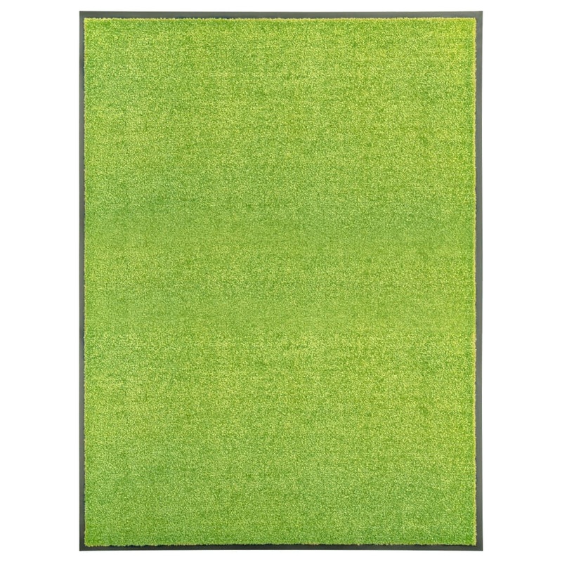 Berkfield Doormat Washable Green 90×120 cm