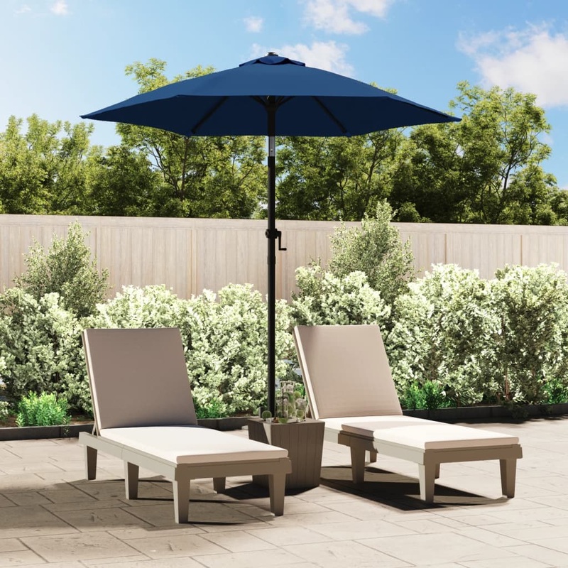 Berkfield Parasol Blue 200×224 cm Aluminium