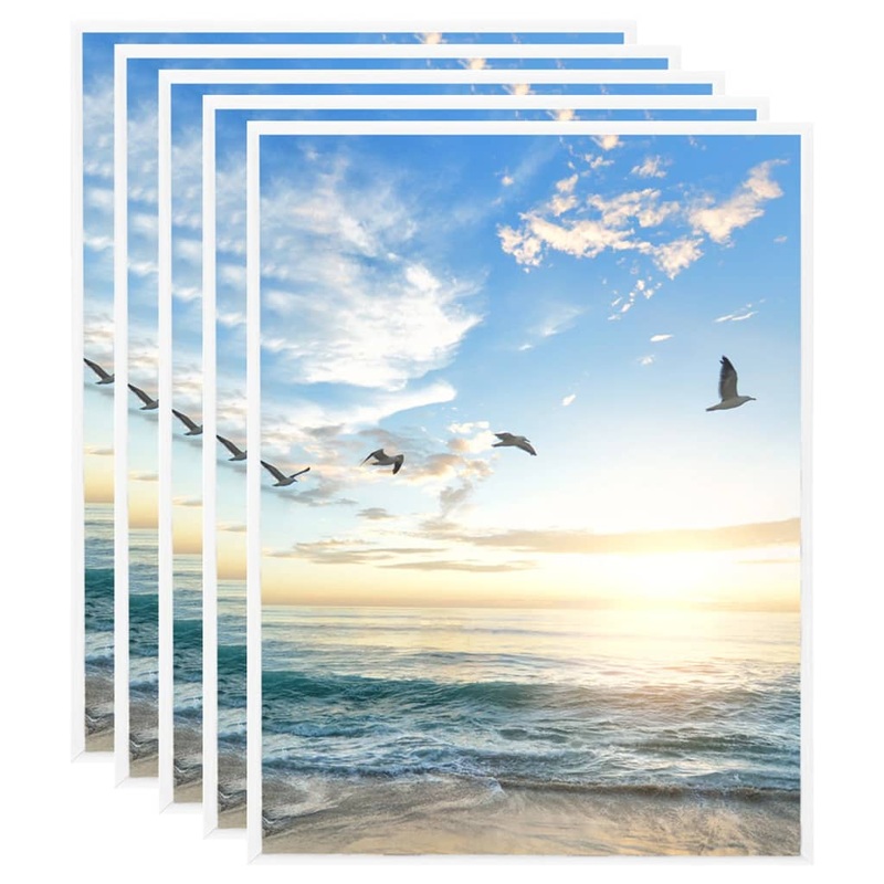 Berkfield Photo Frames Collage 5 pcs for Wall White 40×50 cm MDF