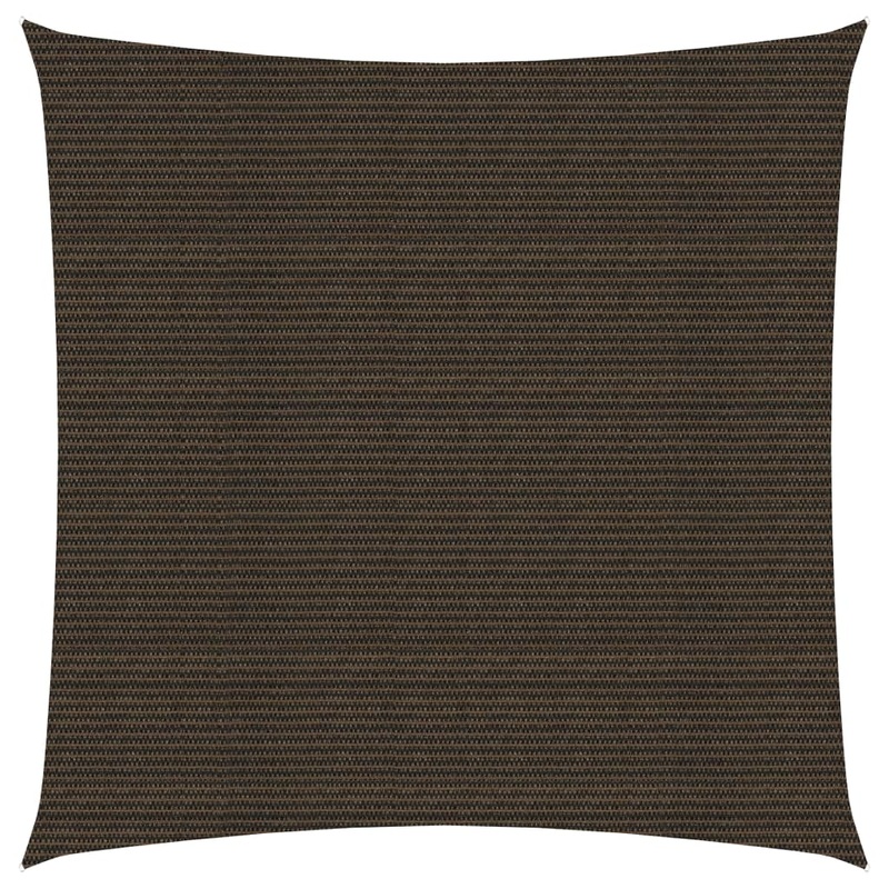 Berkfield Sunshade Sail 160 g/m__ Brown 4×4 m HDPE