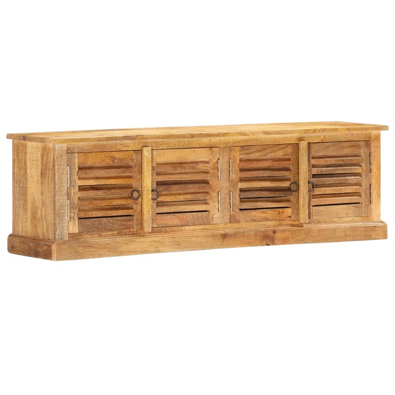 Berkfield Storage Bench 128 cm Solid Mango Wood