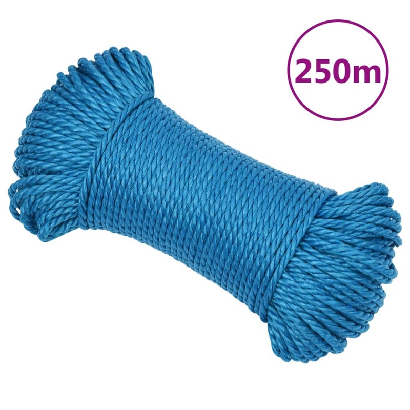 Berkfield Work Rope Blue 3 mm 250 m Polypropylene