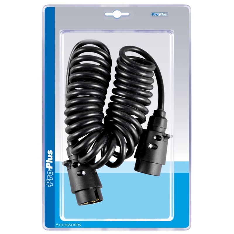 ProPlus Spiral Cable 3 m with 2×7-pin Plug