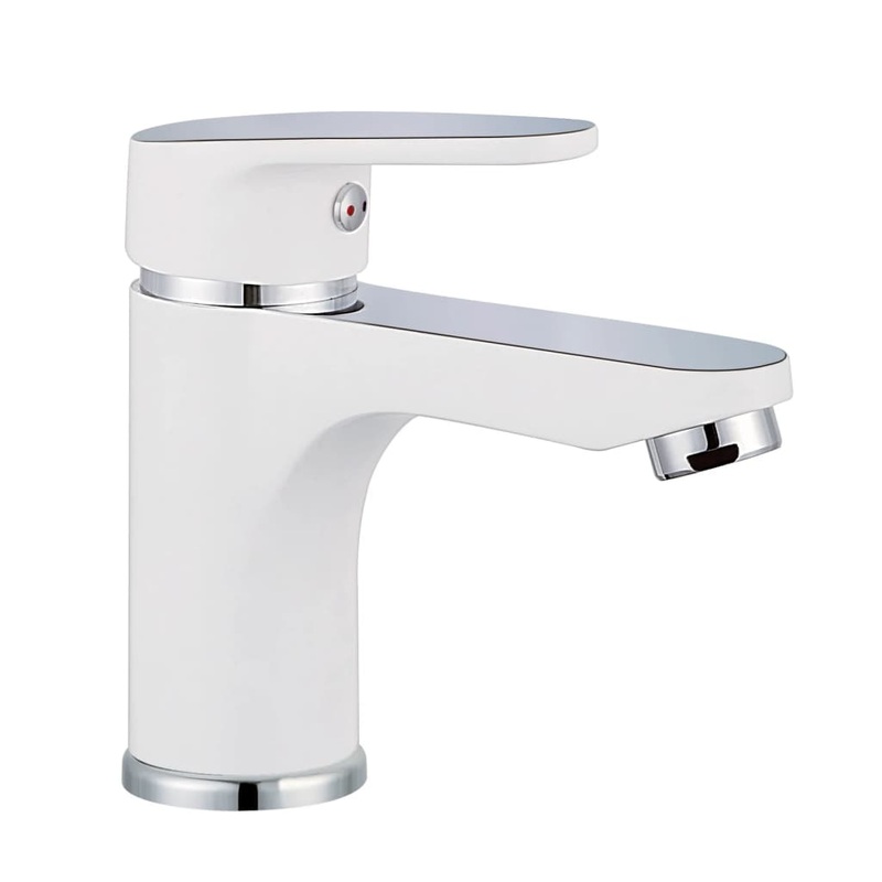 SCHTTE Basin Mixer Tap ALASKA White and Chrome