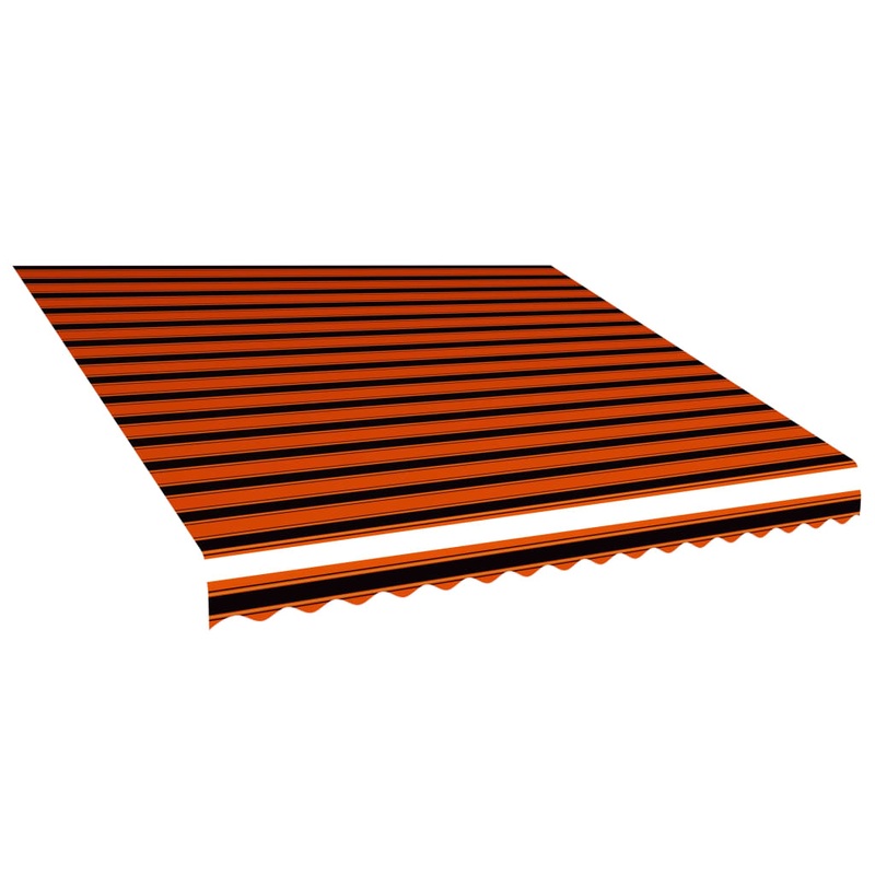 Berkfield Awning Top Sunshade Canvas Orange and Brown 450×300 cm