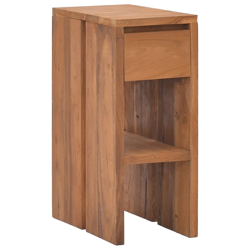 Berkfield Bedside Cabinet 20x35x50 cm Solid Teak Wood