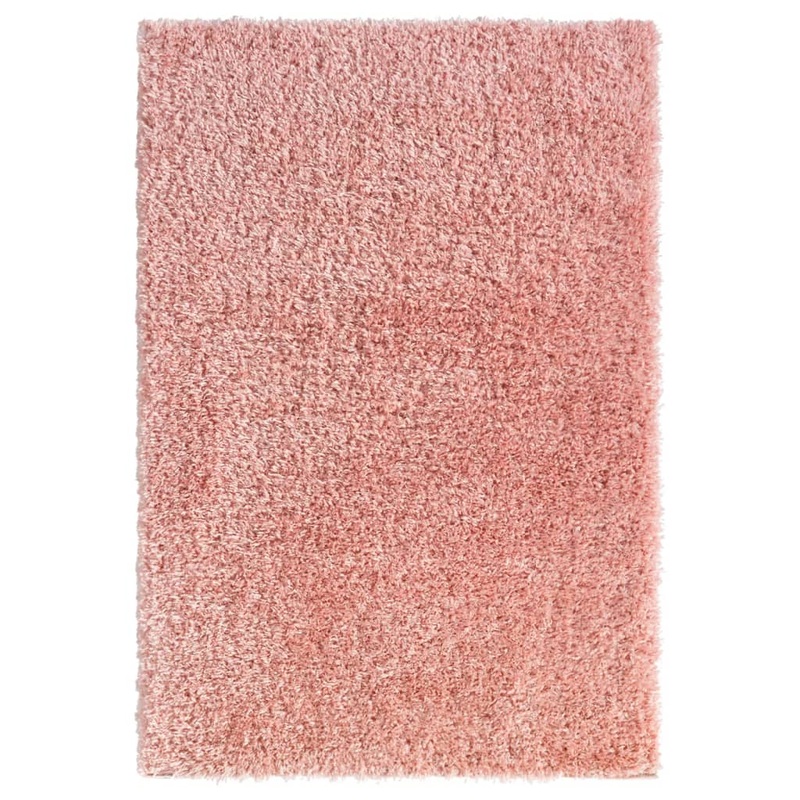 Berkfield High Pile Shaggy Rug Pink 160×230 cm 50 mm