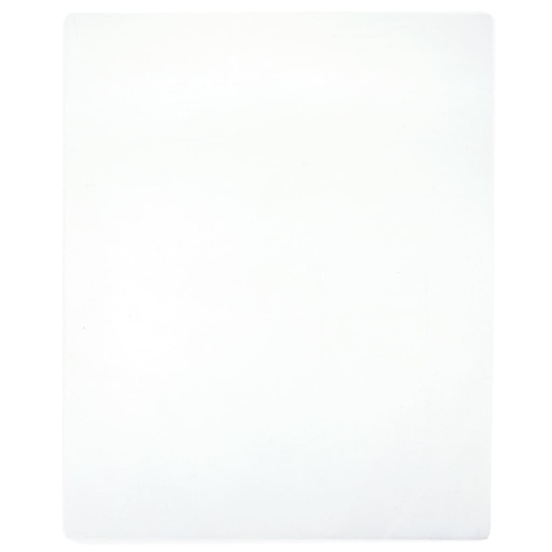Berkfield Jersey Fitted Sheet White 100×200 cm Cotton