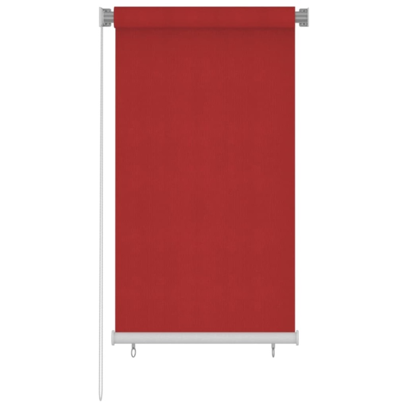 Berkfield Outdoor Roller Blind 80×140 cm Red HDPE