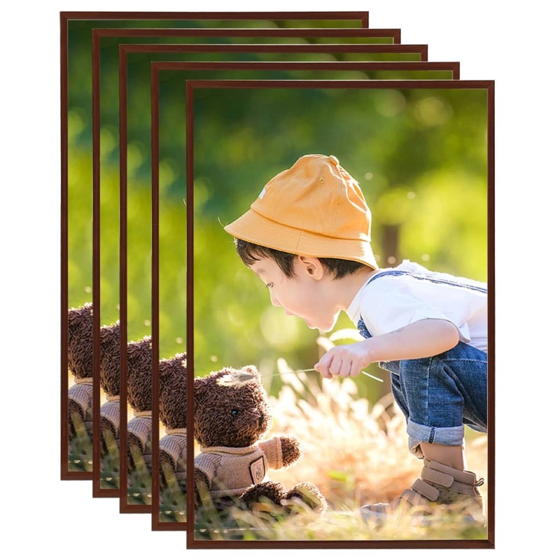 Berkfield Photo Frames Collage 5 pcs for Wall/Table Bronze 59.4×84 cm MDF