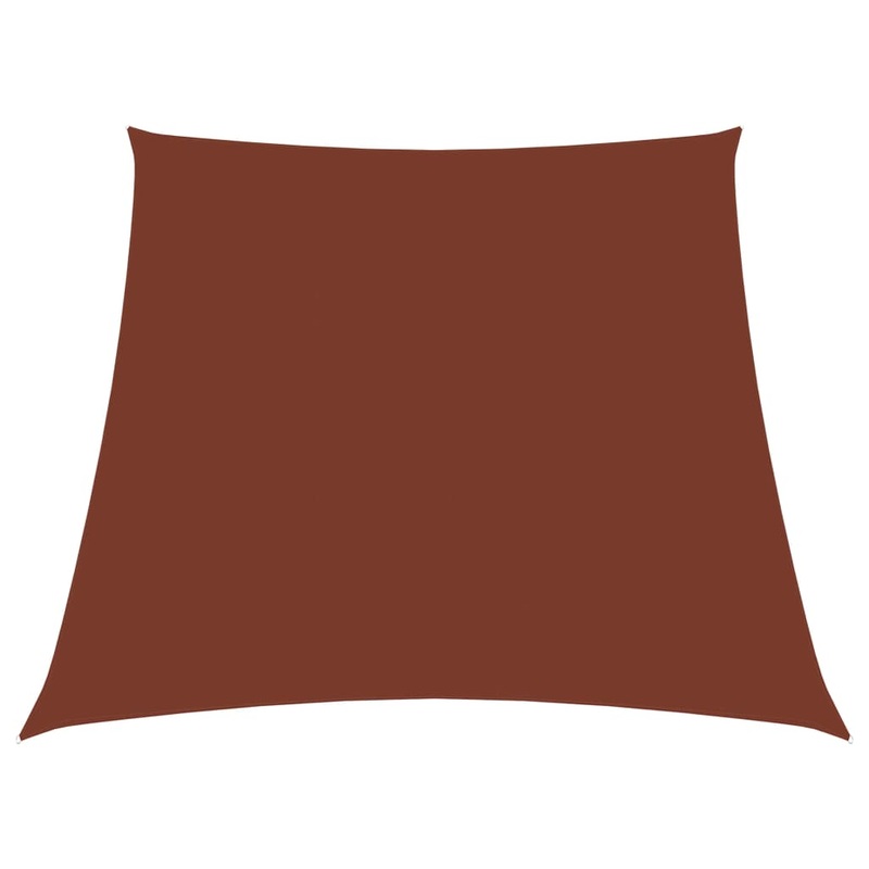Berkfield Sunshade Sail Oxford Fabric Trapezium 4/5×4 m Terracotta
