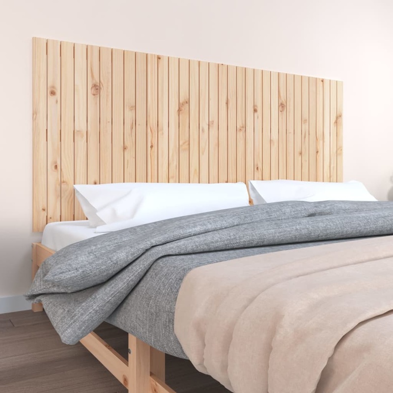 Berkfield Wall Headboard 204x3x90 cm Solid Wood Pine