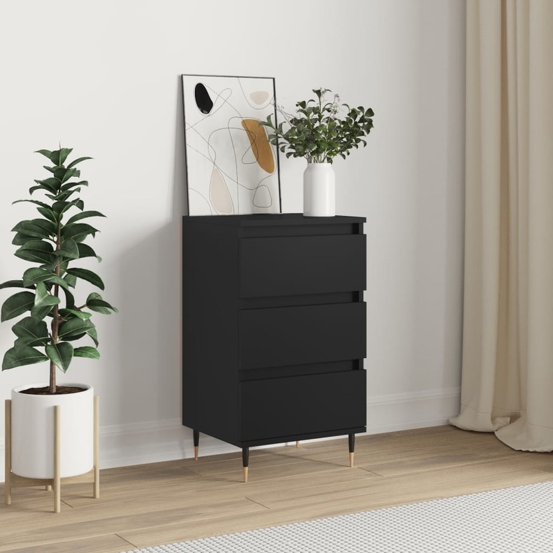 Berkfield Sideboard Black 40x35x70 cm Engineered Wood