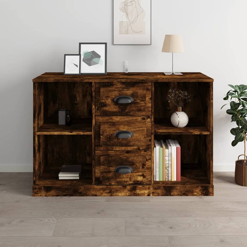 Berkfield Sideboard Smoked Oak 104.5×35.5×67.5 cm Engineered Wood