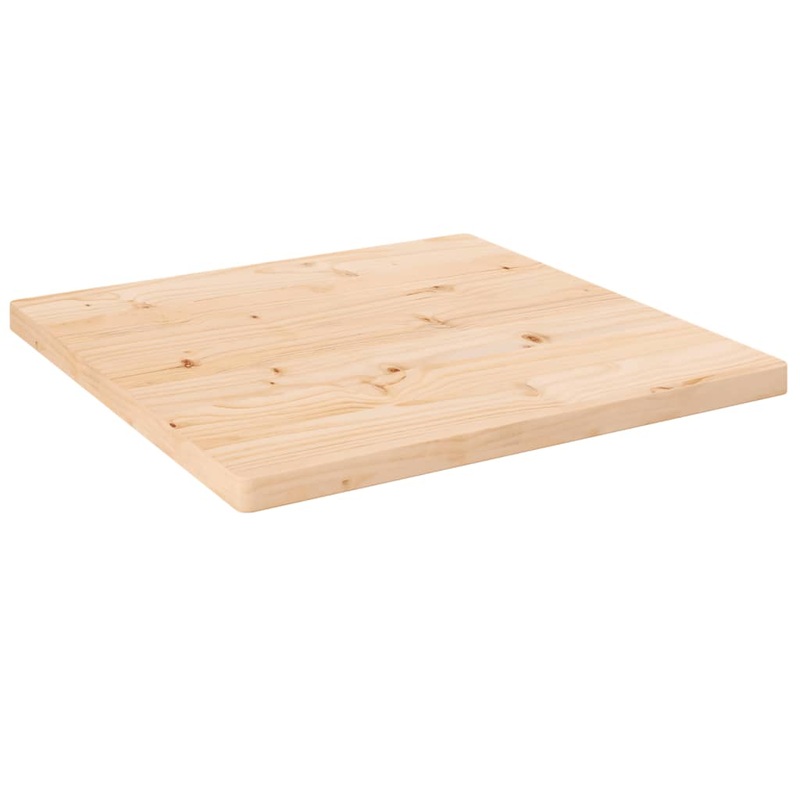 Berkfield Table Top 60x60x2.5 cm Solid Wood Pine Square